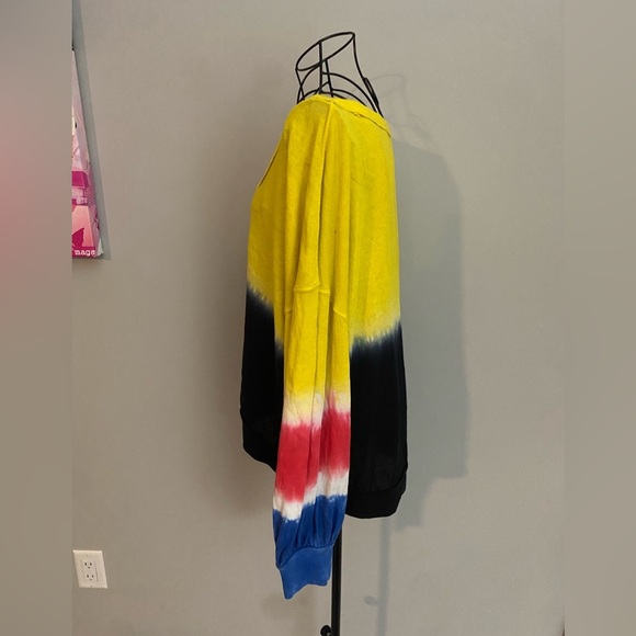 NWOT We the Free by Free People Oversized Point Break Tie Dye Multicolor in Med - Picture 7 of 10